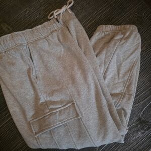 Athleta Light Gray Cargo Joggers